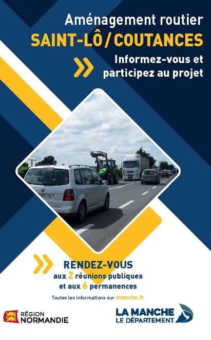 Projet d'aménagement de l'axe Saint-Lô-Coutances