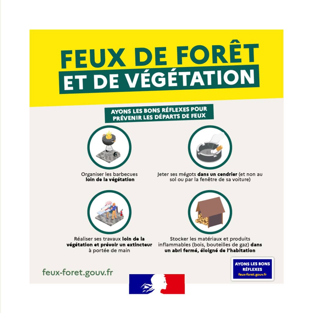 Feux de forêt : adoptons les bons gestes