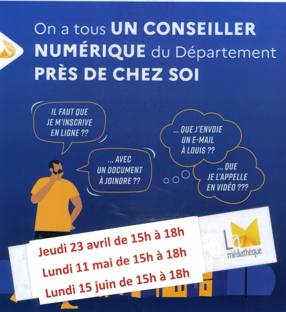 Un conseiller numérique à la médiathèque